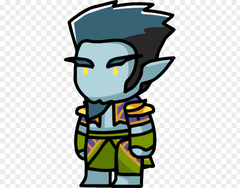 Elf Scribblenauts Unlimited Night Legendary Creature PNG