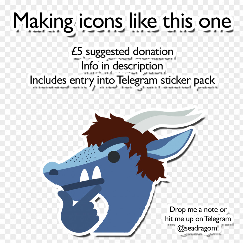 Horse Emoji Sticker Dragon Telegram PNG