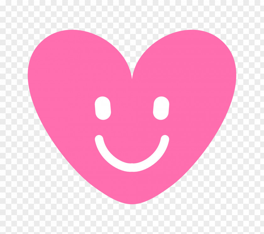Pink Smile Heart. PNG