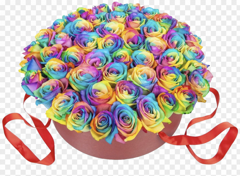 V Korobke Garden Roses Flower Bouquet FIBERAM Blue Rose PNG