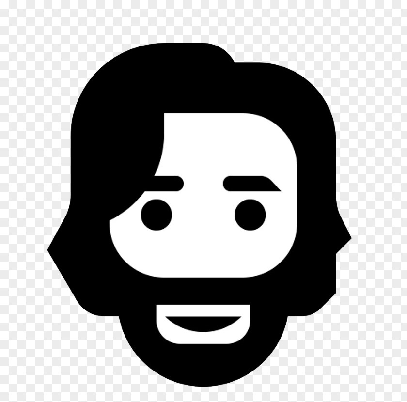 Man Cartoon Avatar Animation Black And White PNG