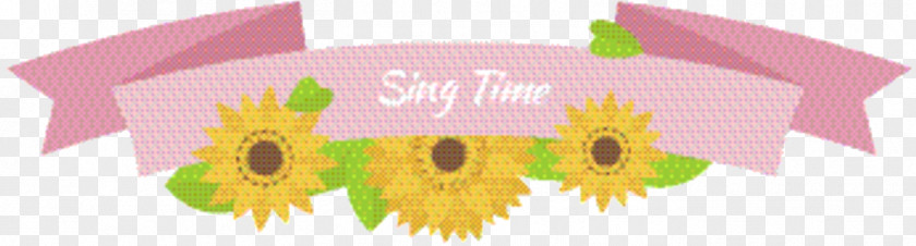 Sunflower Flower Pink Cartoon PNG