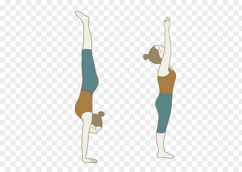 Yoga Mat Handstand PNG