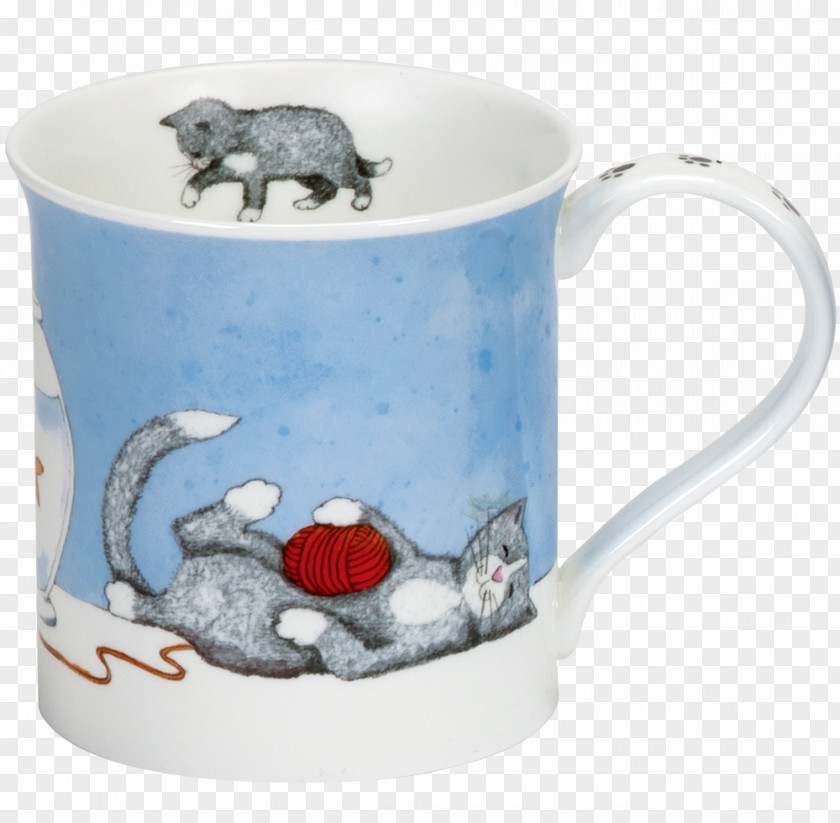 Cat Dunoon Mug Bone China Teacup PNG