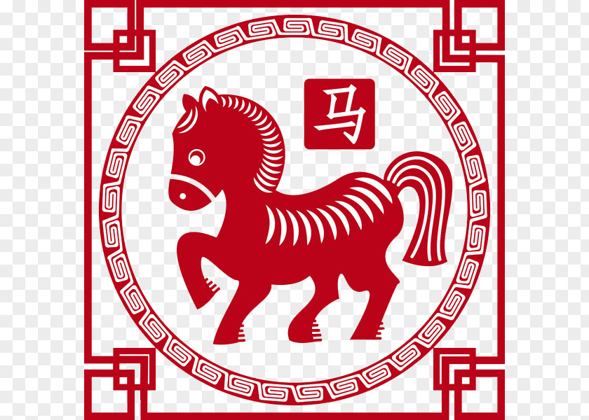 Paper Cutting Horse Chinese New Year Zodiac Papercutting PNG