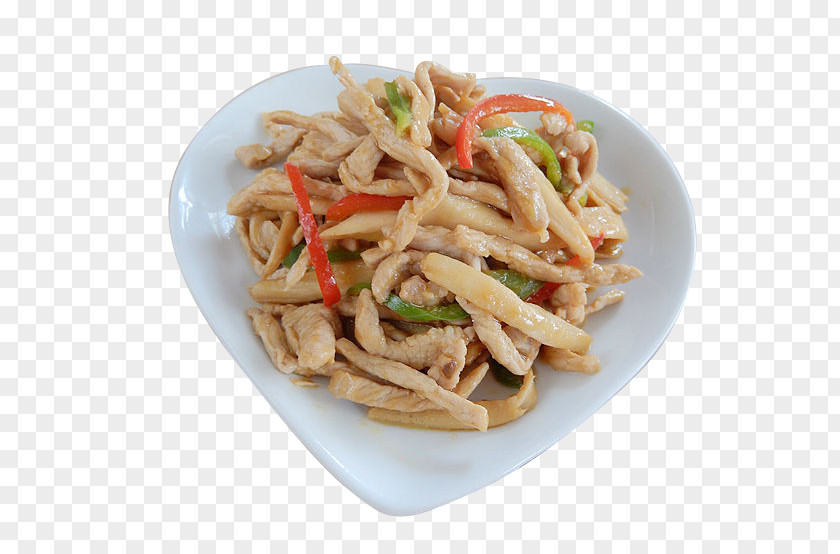 Shredded Mushroom Lo Mein Chow Pepper Steak Chinese Cuisine Fried Noodles PNG