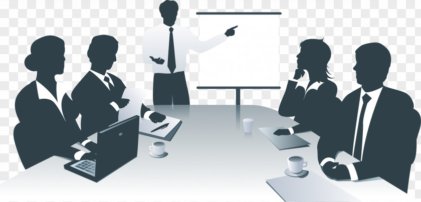 Vector Business Office Meeting Presentation Information Clip Art PNG