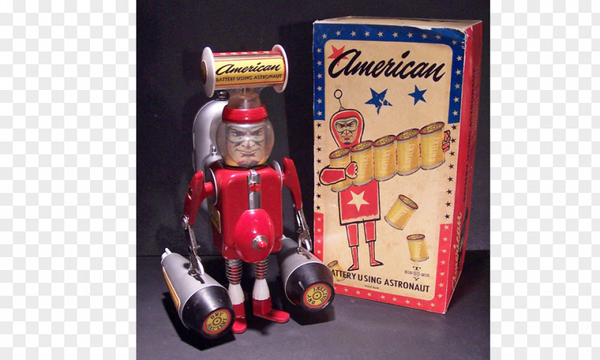 Astronaut Tin Toy Retro Style Retrofuturism Robot PNG