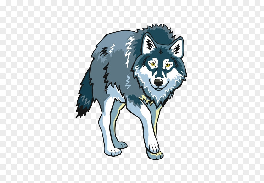 Cartoon Gray Wolf Animal Life Three-domain System Organism Kingdom PNG