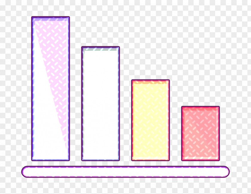 Electric Blue Magenta Graph Icon Business Bar Chart PNG