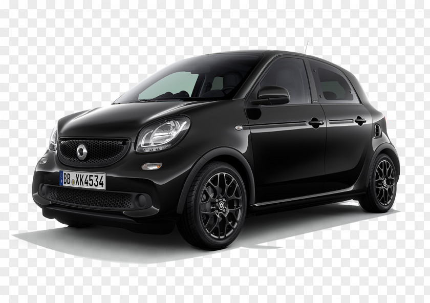 Four Cars Smart Fortwo Car Forfour PNG