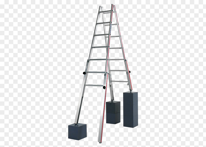 Ladder Tool Stairs Hailo Combined Sections Aluminium Stair 2 Combi Operating Height (max.): 5.90 M ProfiLine PNG
