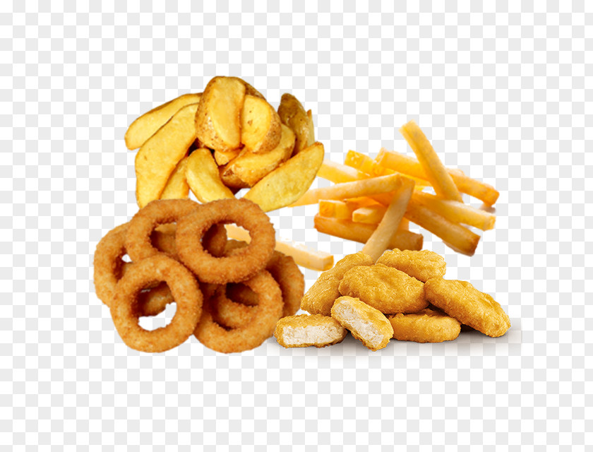 Menus Pizza French Fries Onion Ring Chicken Nugget Junk Food Deep Frying PNG