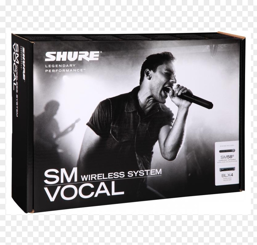 Shure SM58 Microphone Audio Wireless PNG