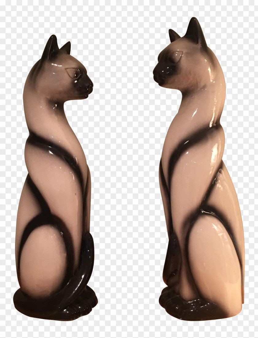 Siamese Cat Porcelain Towel Chairish Figurine PNG
