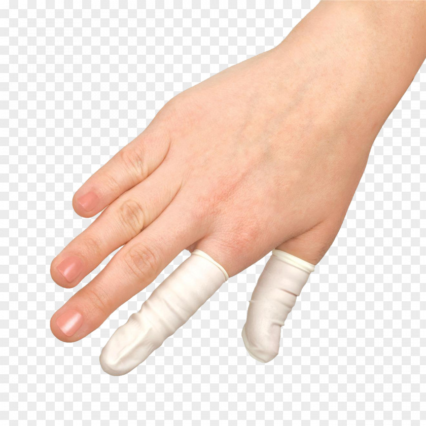 Fingertip Finger Cot Medical Glove Latex PNG