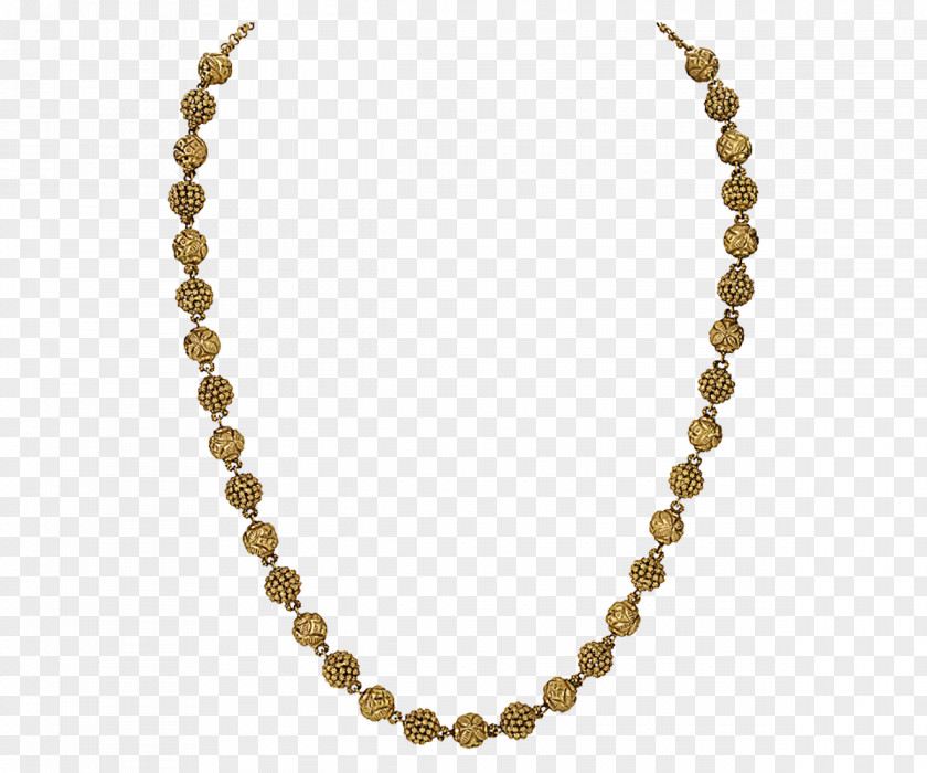 Gold Chain Jewellery Ball Necklace PNG