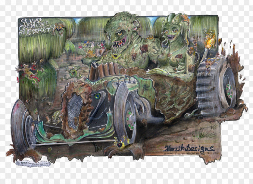 Swamp Creature Metal Vehicle PNG