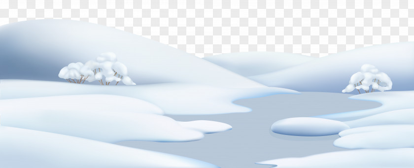 Winter Snow Ground Clip Art Image PNG