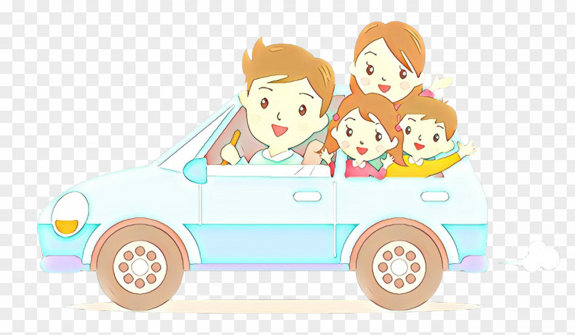 Cartoon Vehicle Child Transport Toy PNG