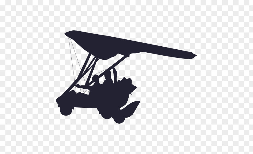 Silhouette Fixed-wing Aircraft Airplane Flight Paragliding PNG