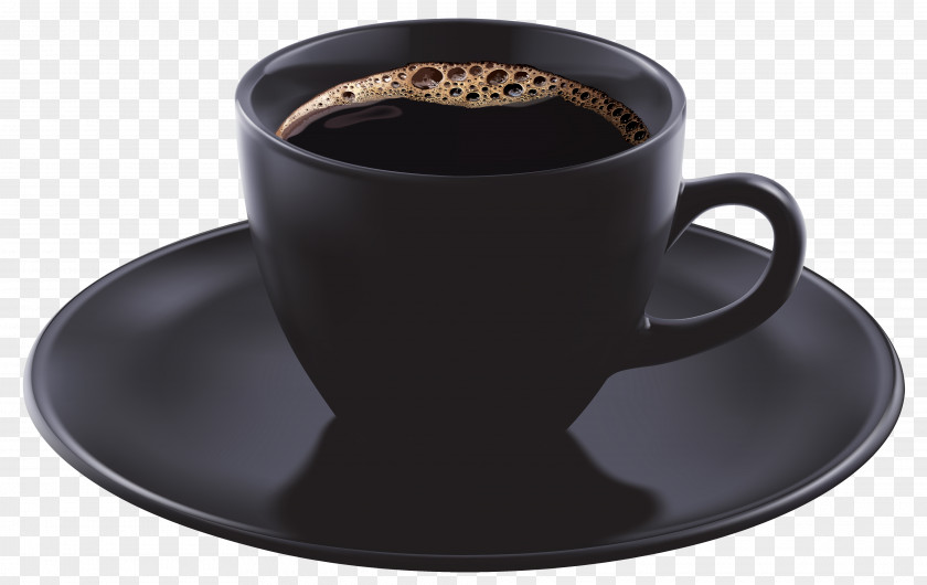 Black Coffee Cup Clipart Image Single-origin Espresso Tea Cafe PNG