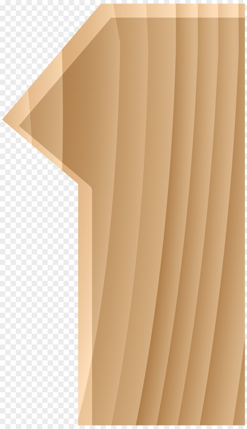 Wooden Number One Transparent Clip Art Image PNG