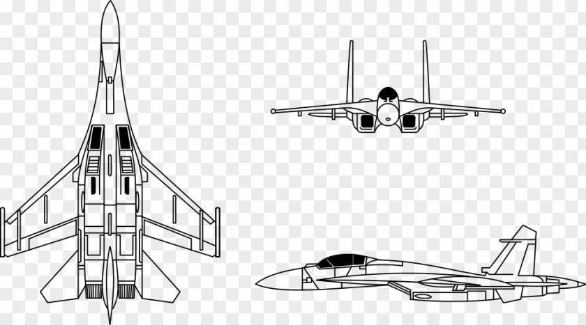 Airplane Sukhoi Su-27 Su-33 Su-37 Mikoyan MiG-29 Su-47 PNG