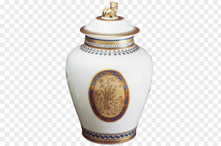 Vase Urn Ceramic Mottahedeh & Company Jar PNG