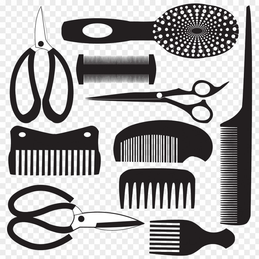 Comb And Scissors Pictures Royalty-free Hairdresser Clip Art PNG