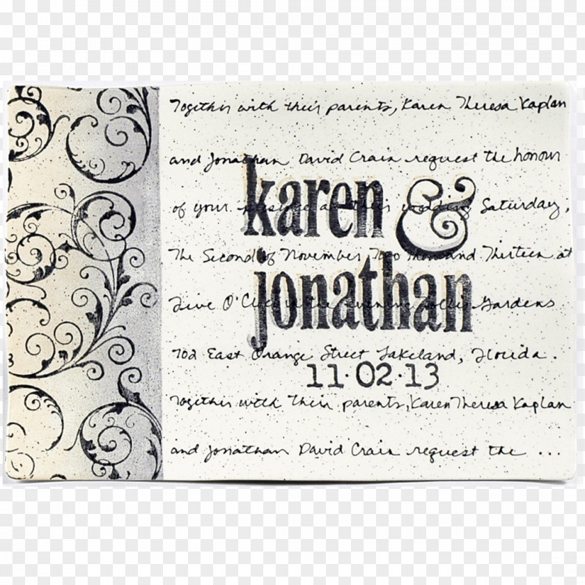 Hand-painted Rose Invitation Wedding Paper Gift PNG
