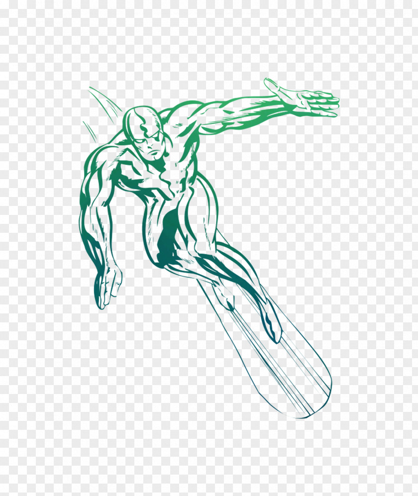 Silver Surfer Sticker Iron Man Decal Marvel Comics PNG