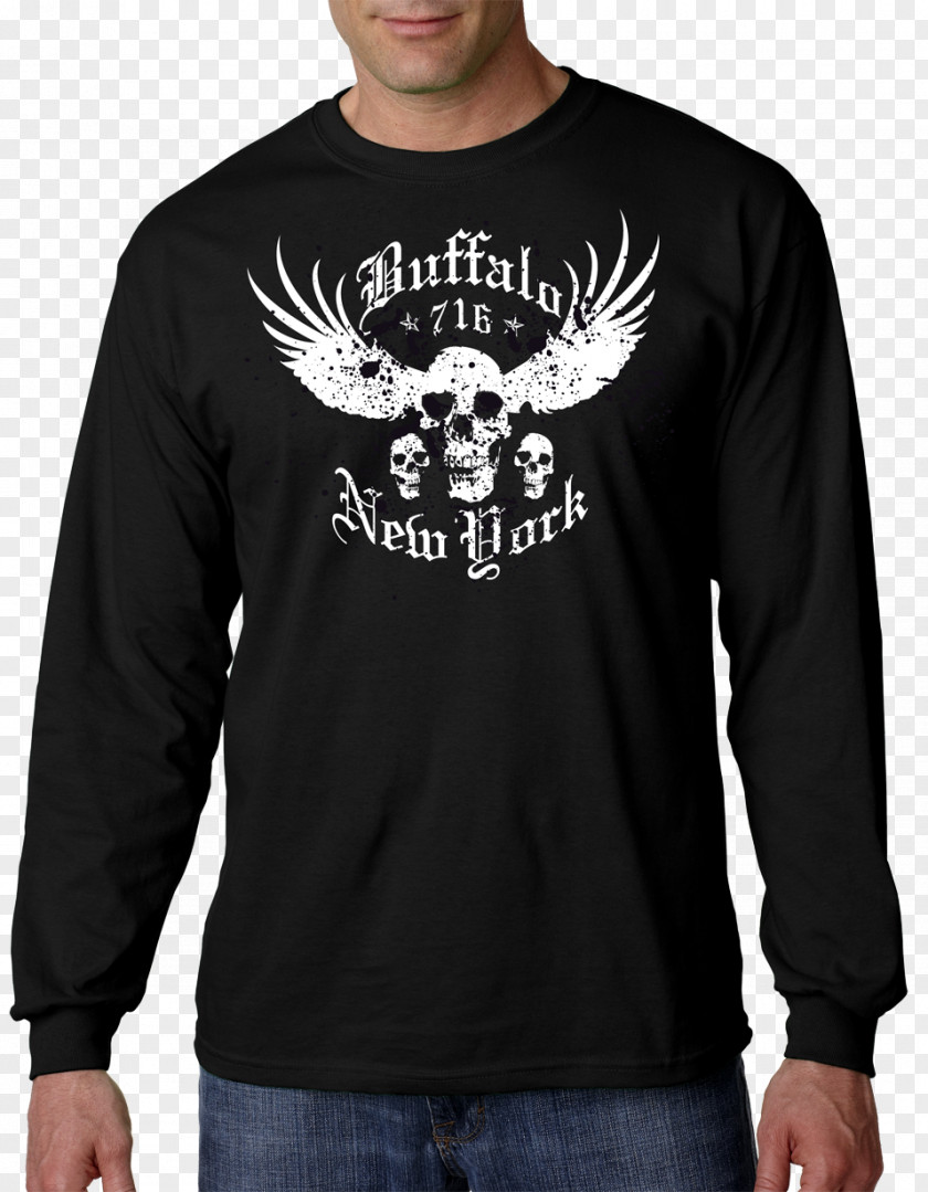 Buffalo Ny Long-sleeved T-shirt Crew Neck Sweater PNG