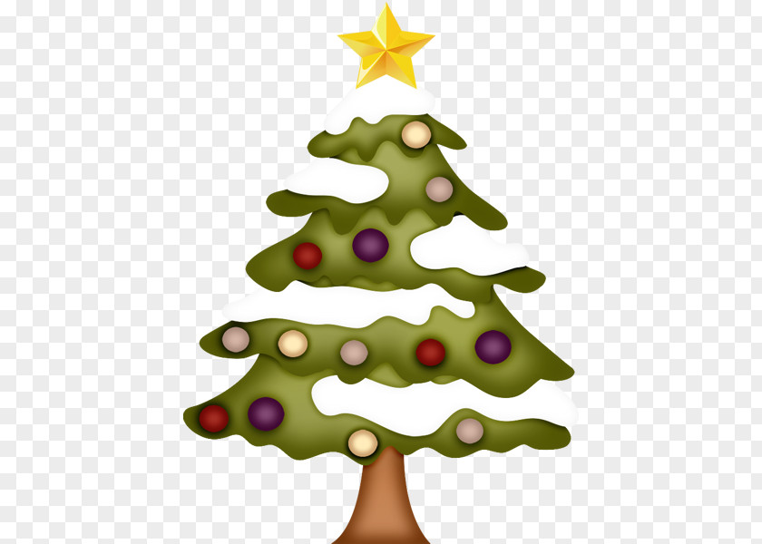 Cartoon Christmas Tree Decoration Clip Art PNG