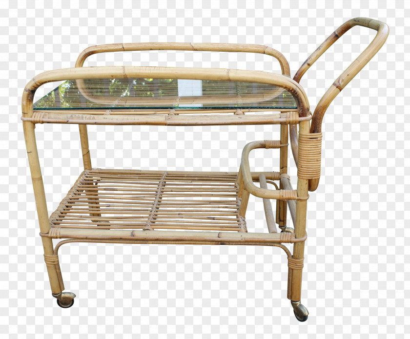 Chair Table Cart Rattan Furniture PNG