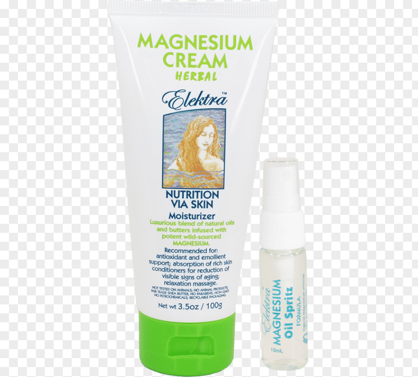 Elektra Cream Ancient Minerals Magnesium Lotion Moisturizer Skin PNG