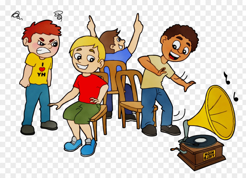 Family Pictures Playing Sports Kids Cartoon PNG