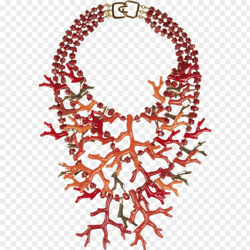 Necklace Red Coral Jewellery Gemstone PNG