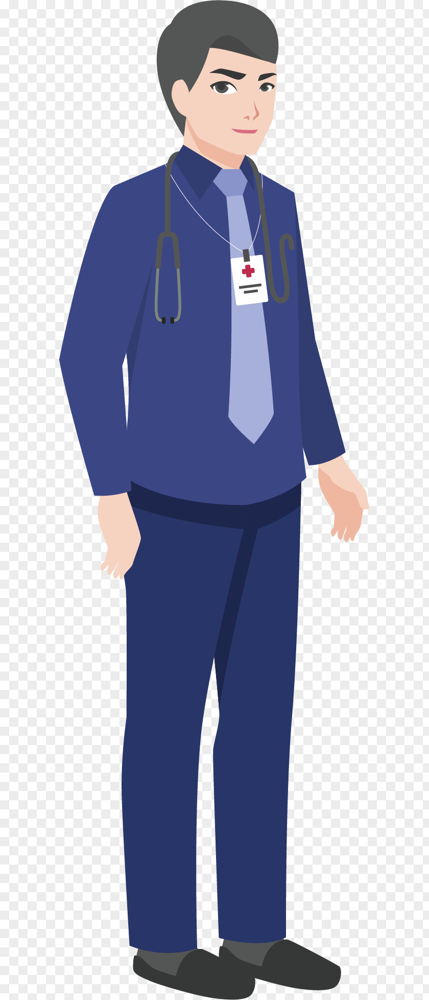 Say Hello To BLACK JACK Physician Cartoon Illustration PNG