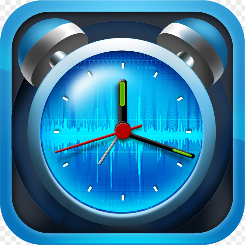 Alarm Clock Measuring Instrument Speedometer Gauge Electric Blue PNG