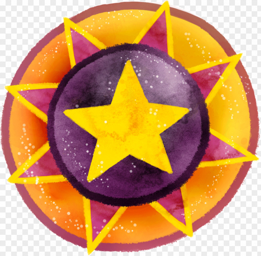 Five-pointed Star Badge Shape Circle PNG