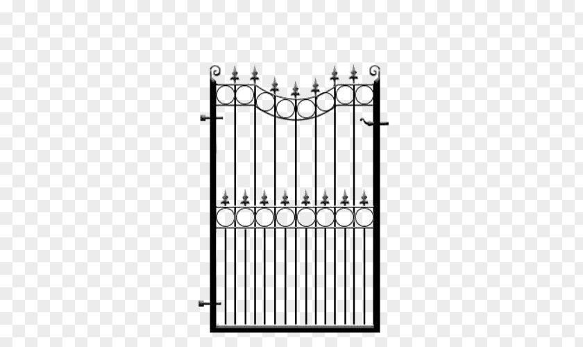 Garden Gate Wrought Iron Metal Fence PNG