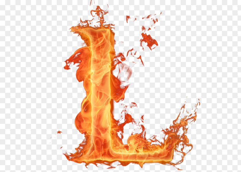 Light Flame Letter Fire PNG