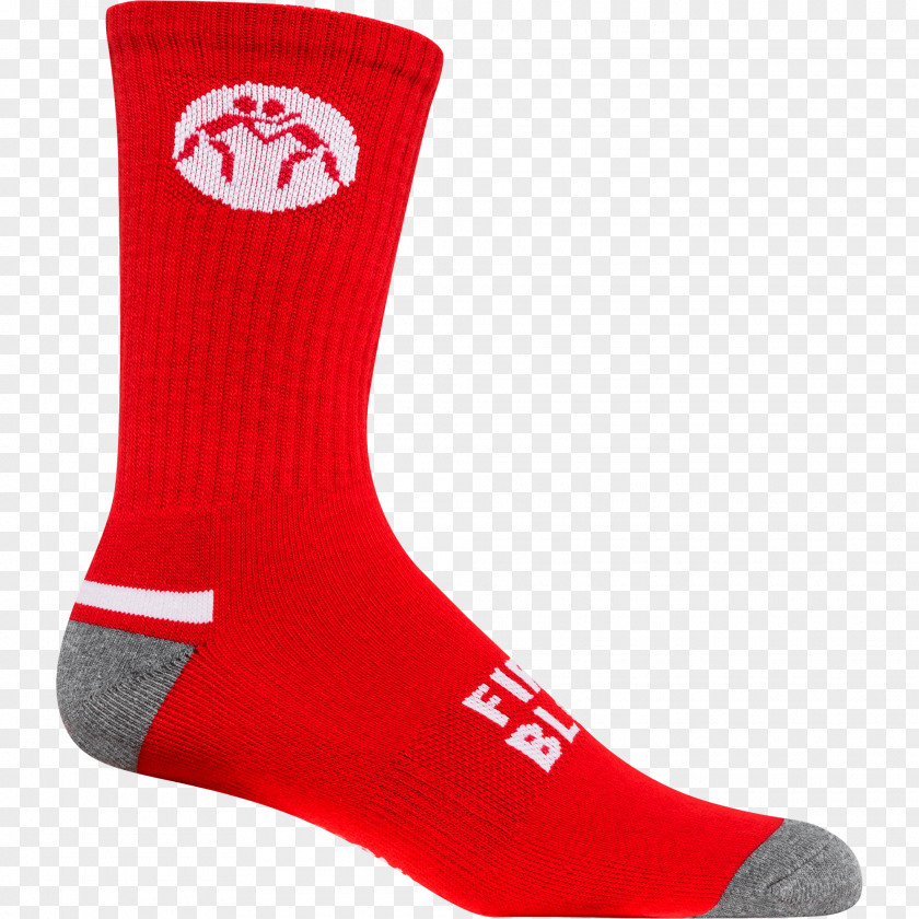 Nike Sock Shoe Red White PNG