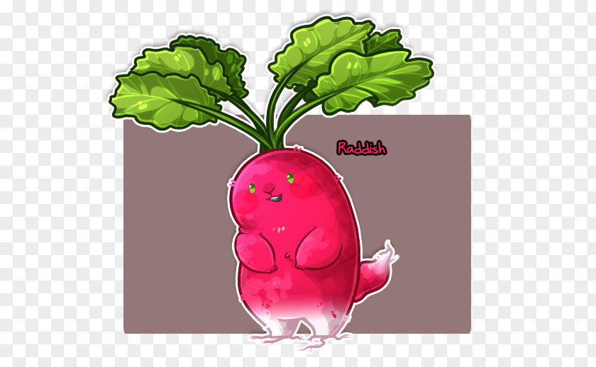 Thaat Radish Fruit Cassava Pink Potato Cartoon PNG