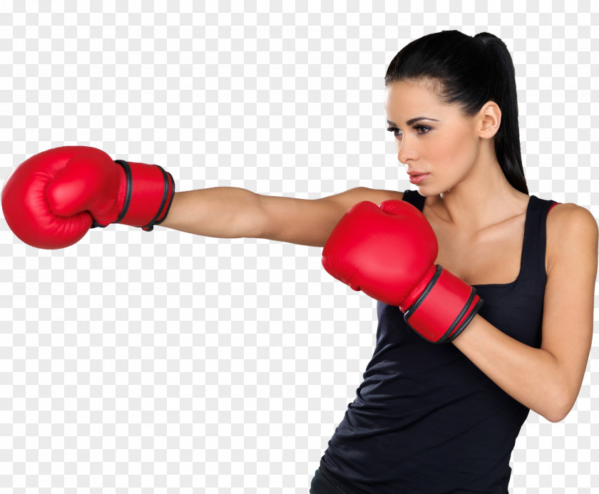 Boxing Women's Glove Woman Kickboxing PNG