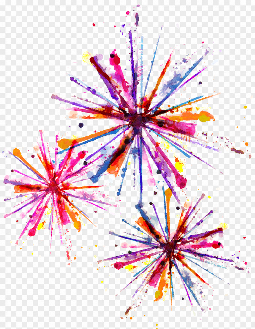 Fireworks Vector Graphics Stock Illustration Watercolor Painting PNG