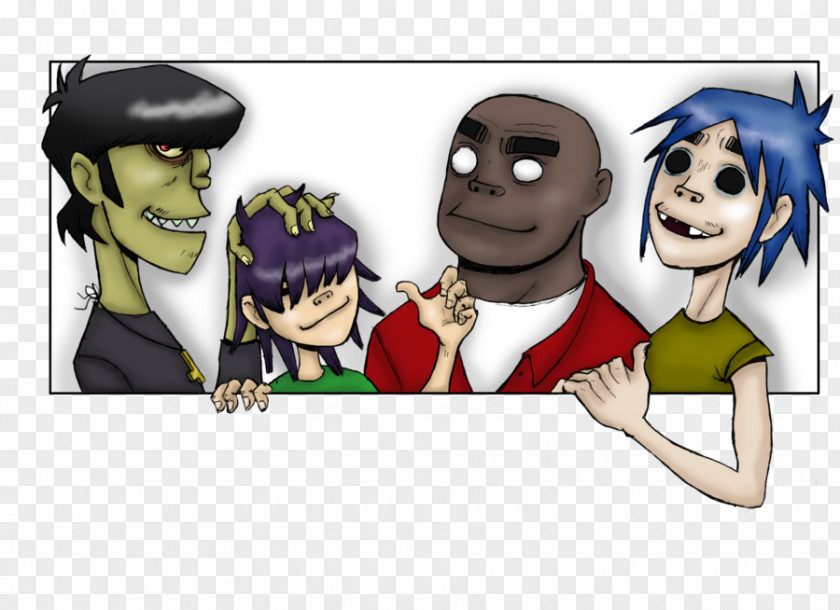 Gorillaz Clint Eastwood Cartoon Greeting & Note Cards PNG