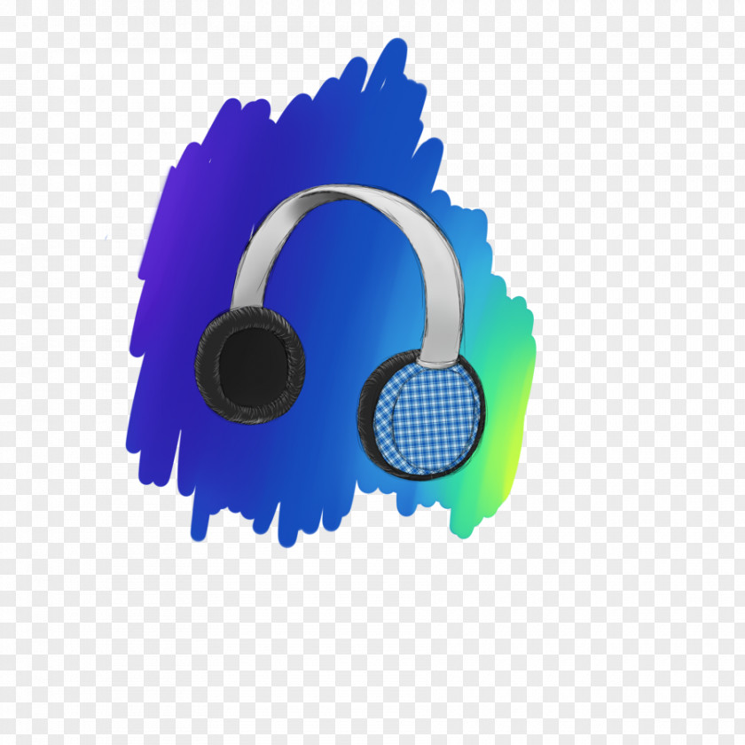 Headphones Cobalt Blue PNG