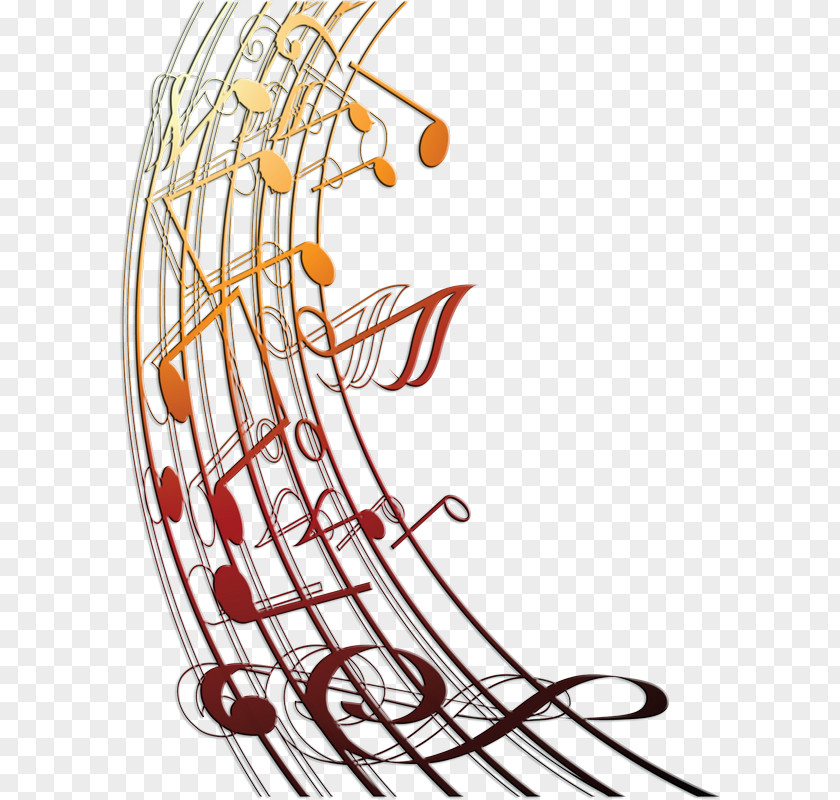 Musical Note Staff PNG